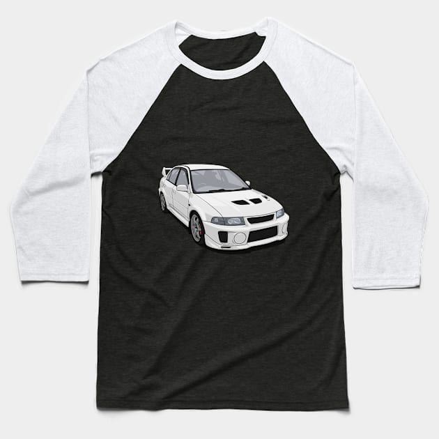 Evo 5 white Baseball T-Shirt by ArtyMotive